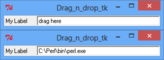 Drag&Drop mit Perl/Tk