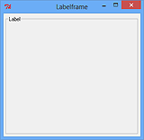 Frames mit Beschriftung - Tk::Labelframe