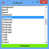 Tk::Listbox - Auswahllisten darstellen