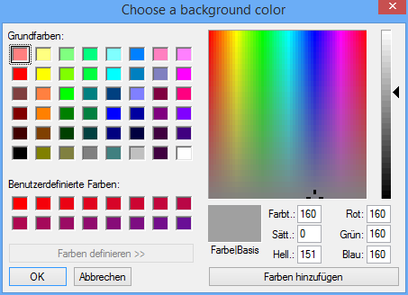 Color-Picker für Perl/Tk-GUIs