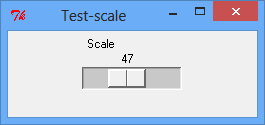 Test, ob die Tk::Scale nach Ableitung mit Tk::Derived noch funktioniert