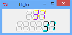 LCD-Anzeige für die Perl/Tk-GUI