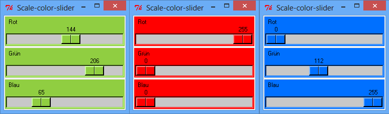 Tk::Scale als Slider für RGB-Farbcodes