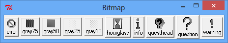 Bitmap-Buttons mit Tk::Bitmap