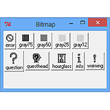 Buttons mit Bitmap-Grafik