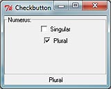 Checkbutton in Perl/Tk