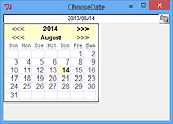 Tk::ChooseDate - Datum über Kalenderansicht auswählen