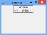 Eingabefeld mit Buttons zum Einstellen eines Datums - Tk::DatePick