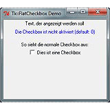 Tk::FlatCheckbox nicht aktiviert