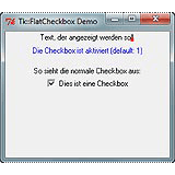 Tk::FlatCheckbox checked