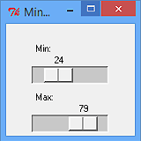 Tk::MinMaxScale - eine Art  Range-Scale in Perl/Tk