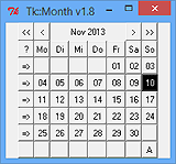 Auswahl eines Datums aus der Monatsansicht