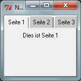 Tk::Notebook zur Darstellung von Reitern