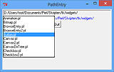 Tk::PathEntry ausgeklappt