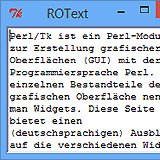 Schreibgeschütztes Textfeld mit Tk::ROText