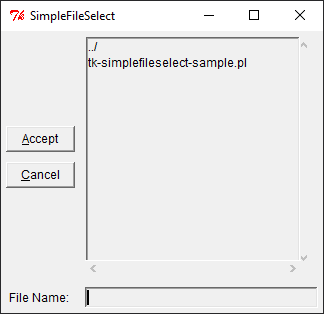So sieht der Dateidialog Tk::SimpleFileSelect aus